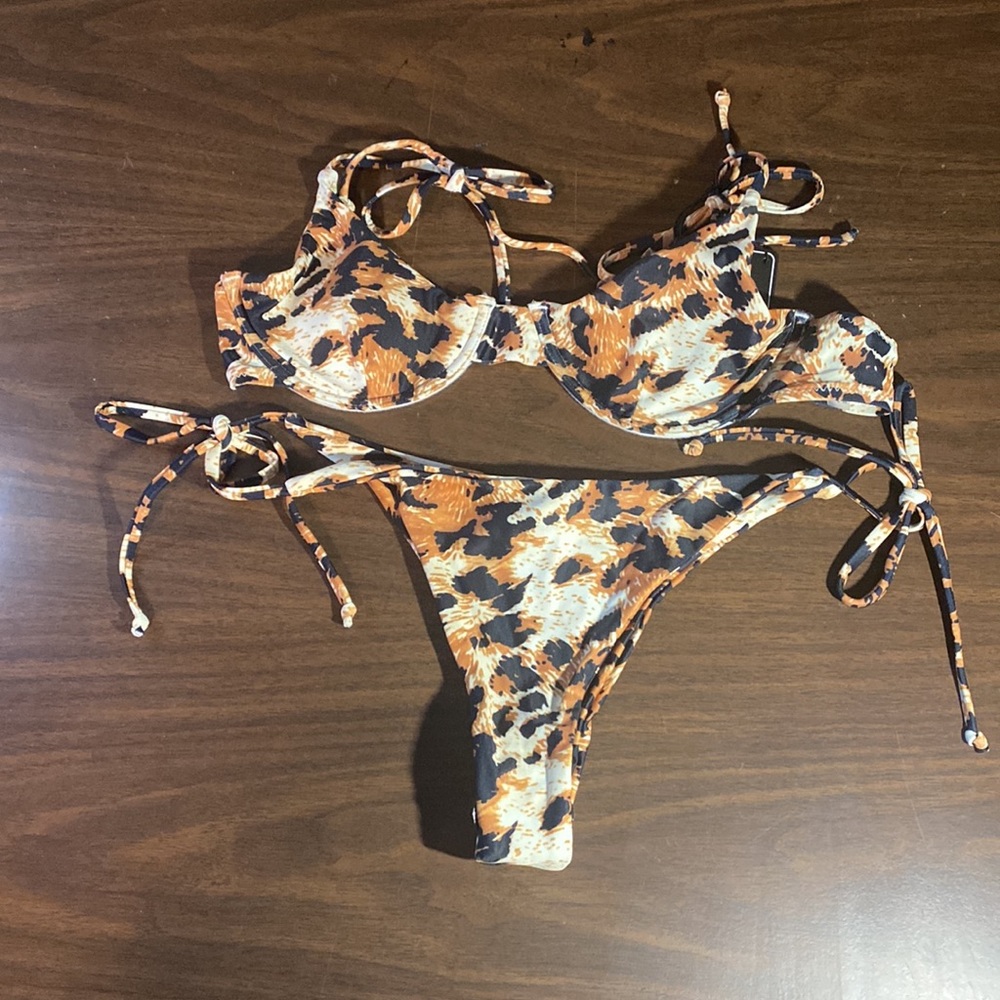 NWT ZAFUL CHEETAH BIKINI SET - Picture 2 of 12
